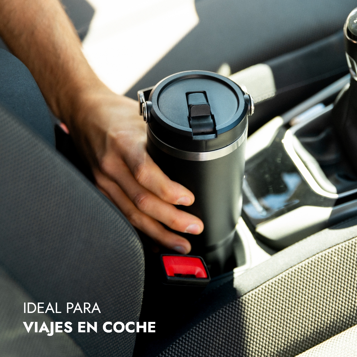 Vaso térmico acero inoxidable NUMADA Ceramic 1000ml Negro - Imagen 5