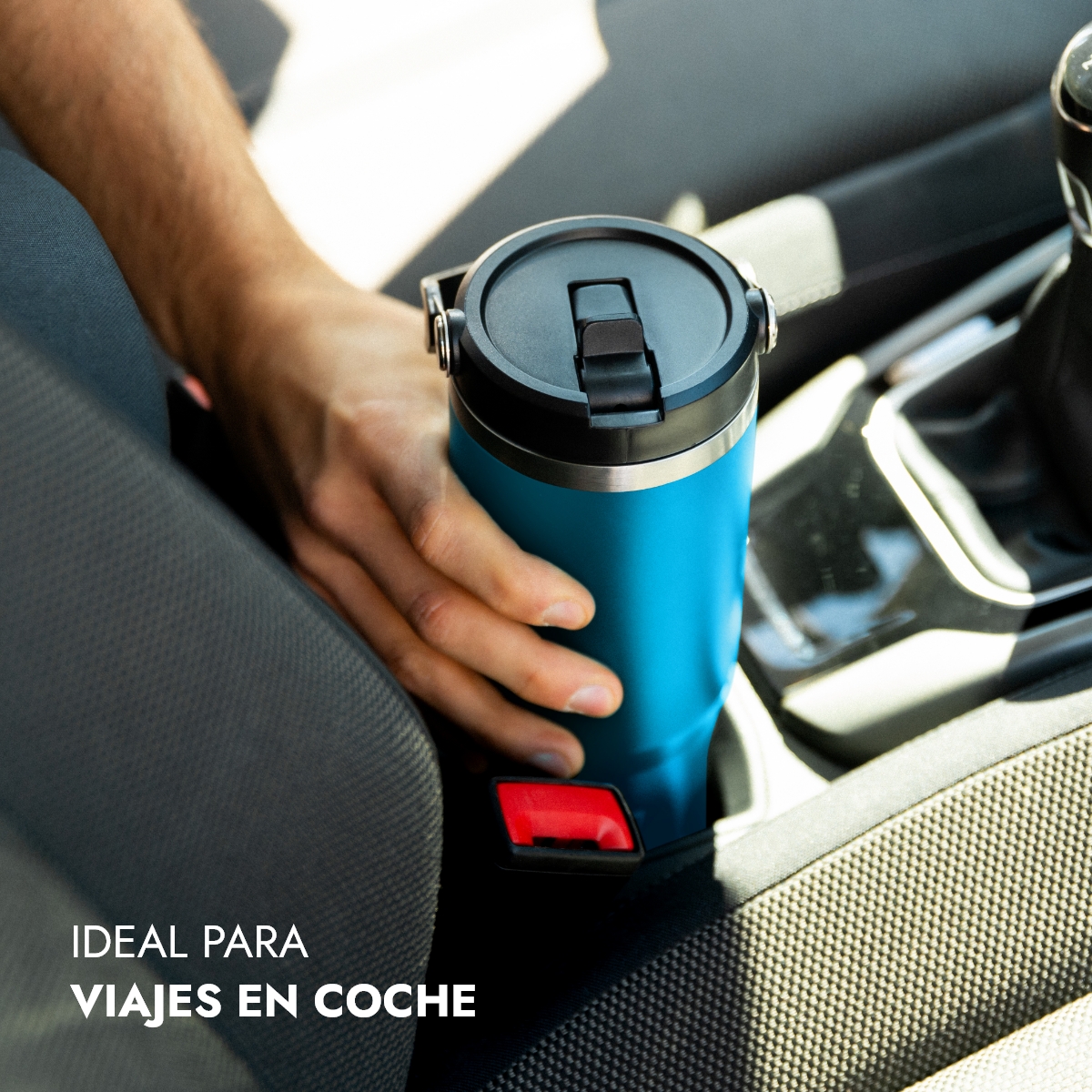 Vaso térmico acero inoxidable NUMADA Ceramic 1000ml Azul - Imagen 5