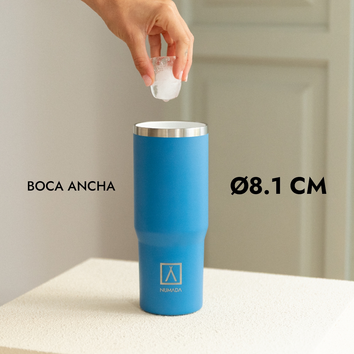 Vaso térmico acero inoxidable NUMADA Ceramic 1000ml Azul - Imagen 8