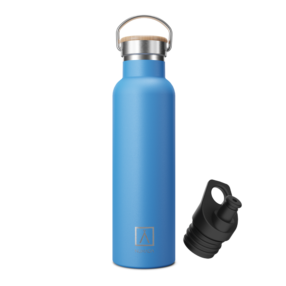 Botella térmica acero inoxidable NUMADA Ceramic 600ml Azul