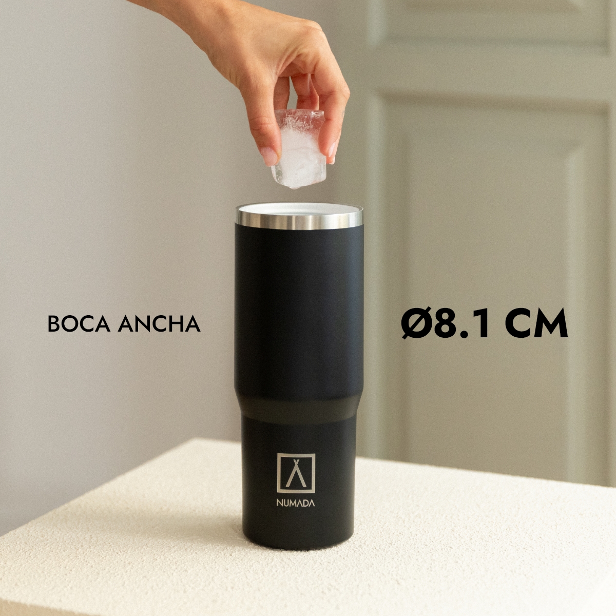 Vaso térmico acero inoxidable NUMADA Ceramic 1000ml Negro - Imagen 8