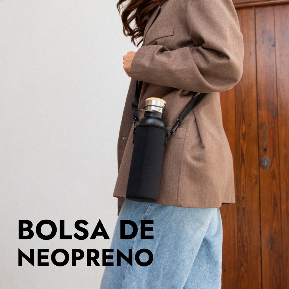 Botella térmica acero inoxidable NUMADA Ceramic 600ml Negra - Imagen 8