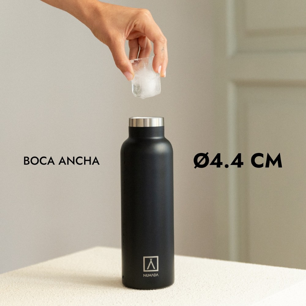 Botella térmica acero inoxidable NUMADA Ceramic 600ml Negra - Imagen 5