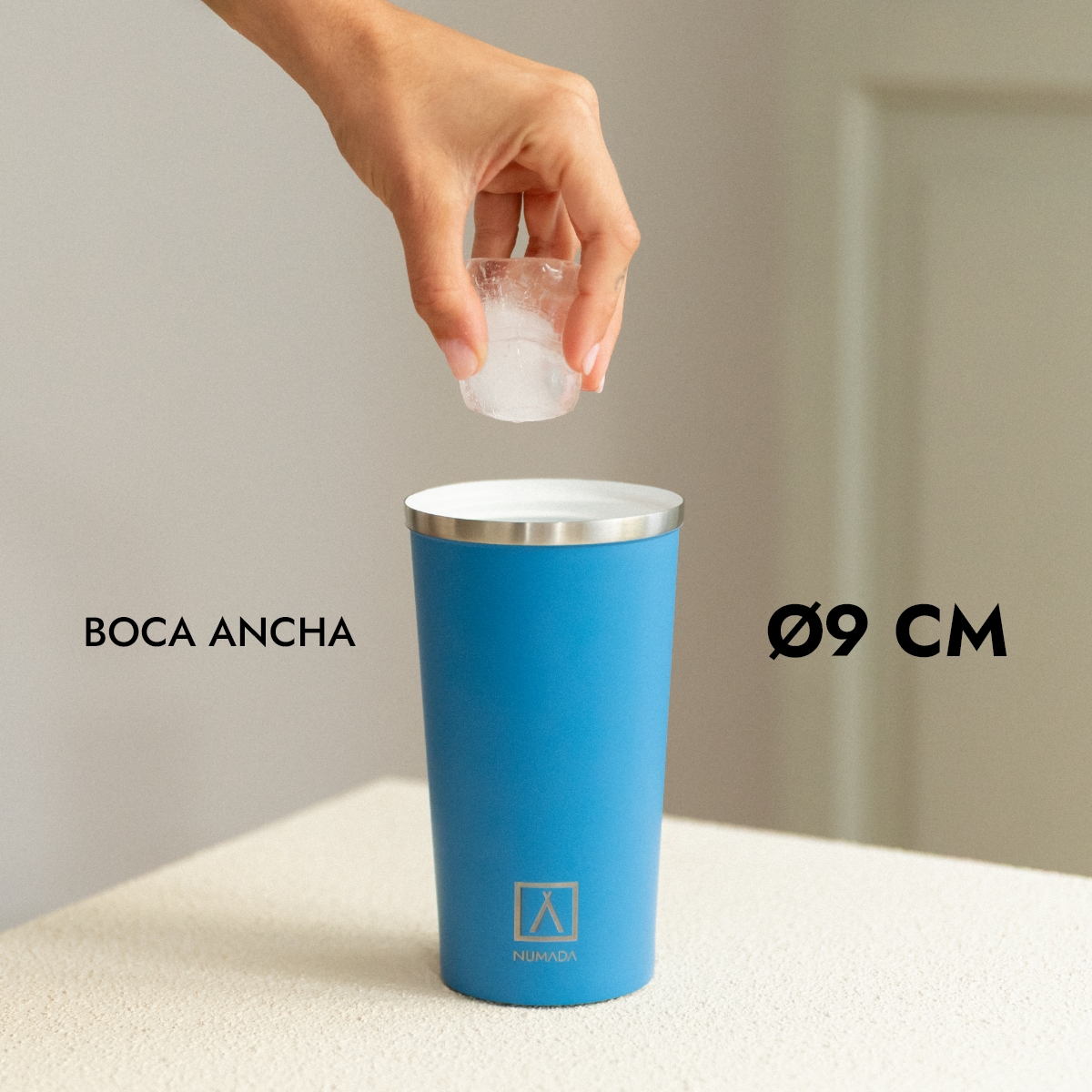 Vaso térmico acero inoxidable NUMADA Ceramic 500ml Azul - Imagen 7