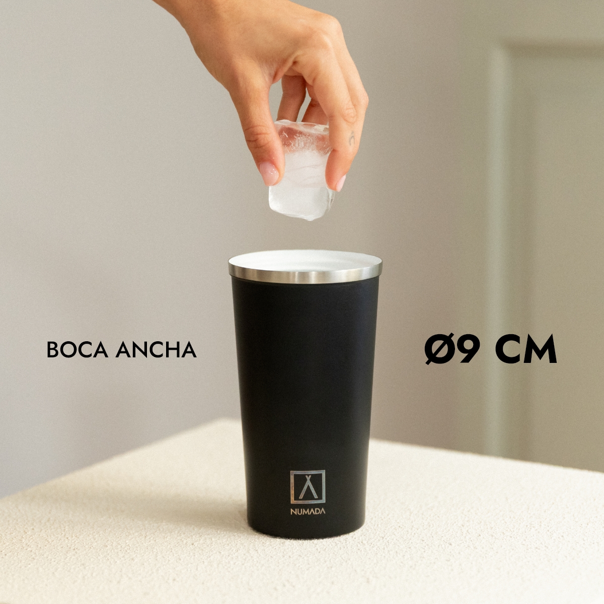 Vaso térmico acero inoxidable NUMADA Ceramic 500ml Negro - Imagen 7