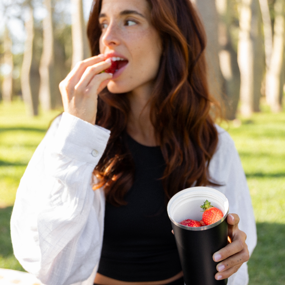 Vaso térmico acero inoxidable NUMADA Ceramic 500ml Negro - Imagen 6