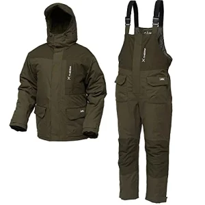Dam Xtherm Winter Suit – Traje térmico de invierno (2 piezas, protección contra el frío, tallas M-3XL, impermeable (columna de agua de 8000 mm), 100% poliéster (talla XXL)