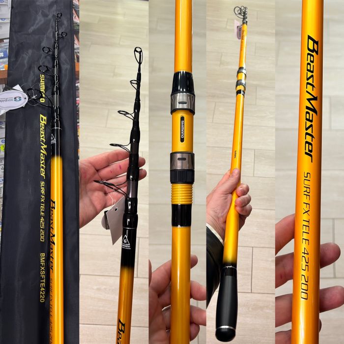 CAÑA SHIMANO BEAST MASTER SURF TELE FX 4,25mts MAX 200GR «SURFCASTING» - Imagen 2