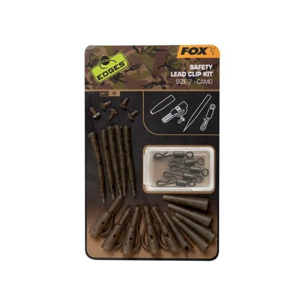 EDGES CAMO SAFETY LEAD CLIP FOX - Imagen 2