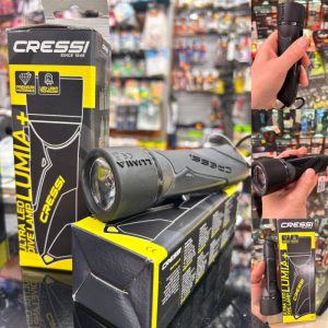 LINTERNA DE MANO CRESSI LUMIA PLUS NEGRO «SUBMARINISMO»