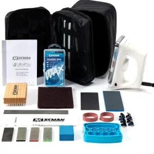 Kit completo de esquí y snowboard con plancha de cera, cera de esquí, sintonizador de bordes, PTEX para tuning, reparación y cera