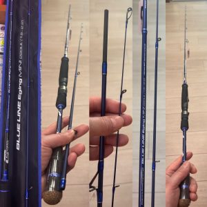 CAÑA CINNETIC BLUE LINE EGING MINI 220UL acción 1.5-2.2 «CALAMAR / EGING»