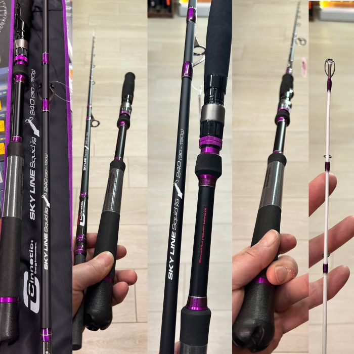 CAÑA CINNETIC SKY LINE SQUID JIG 2,40M, 30-150GR «EGING BOAT / CALAMAR» - Imagen 2