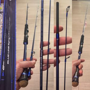 CAÑA CINNETIC BLUE LINE EGING MINI 240L  acción 2.0-3.0 «CALAMAR / EGING»