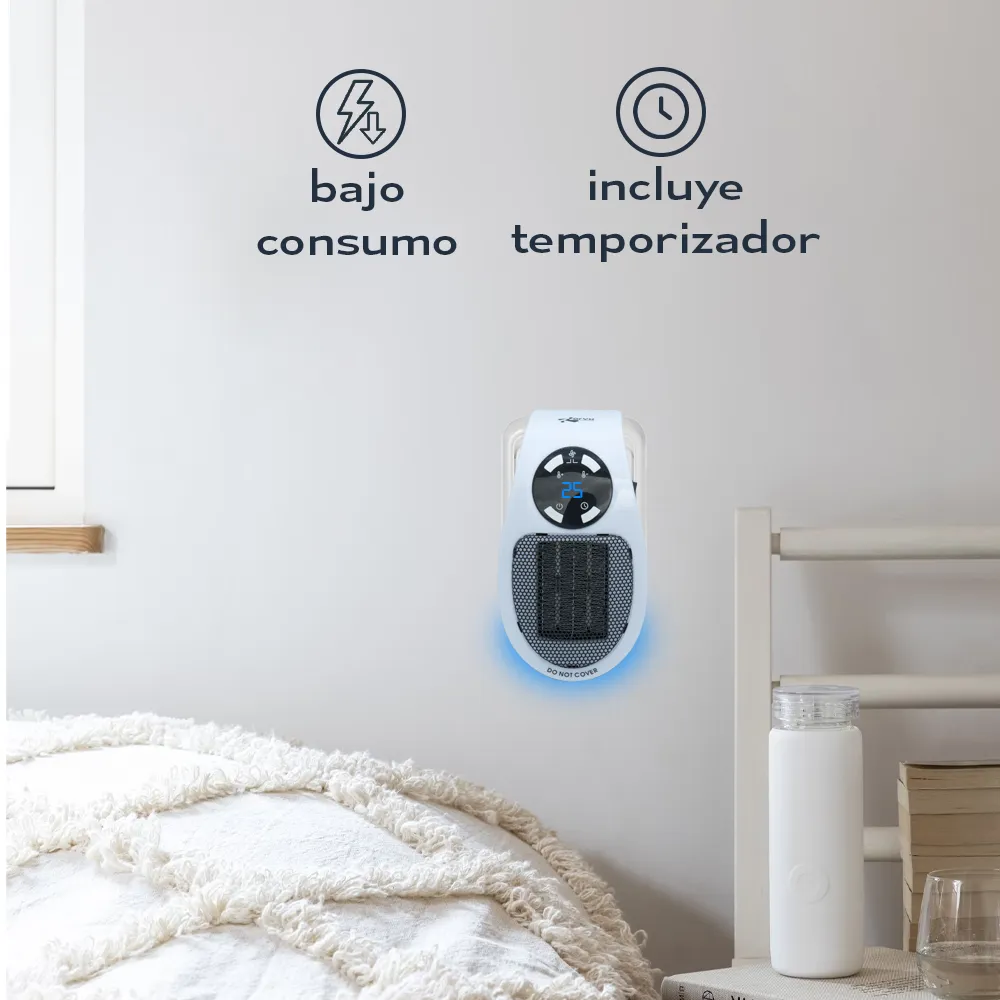 Calefactor Portátil de Enchufe con Control Remoto – 500W - Imagen 3
