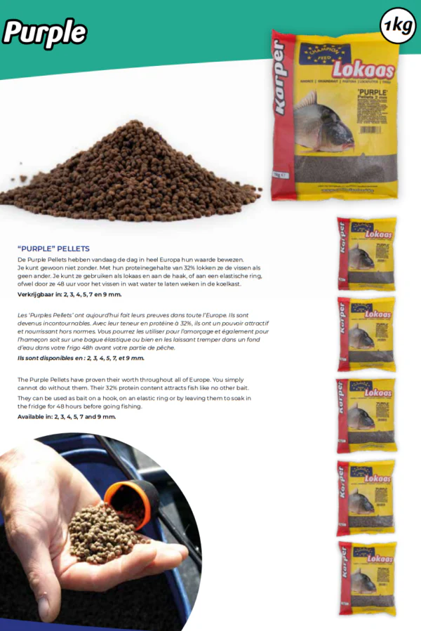 Purple Pellets Champion Feed 1kg - Imagen 3