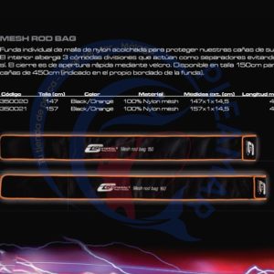 CINNETIC Funda acolchada Mesh Rod Bag
