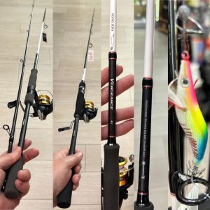 EQUIPO COMPLETO SHIMANO CAÑA + CARRETE + EGI » CALAMAR / EGING «