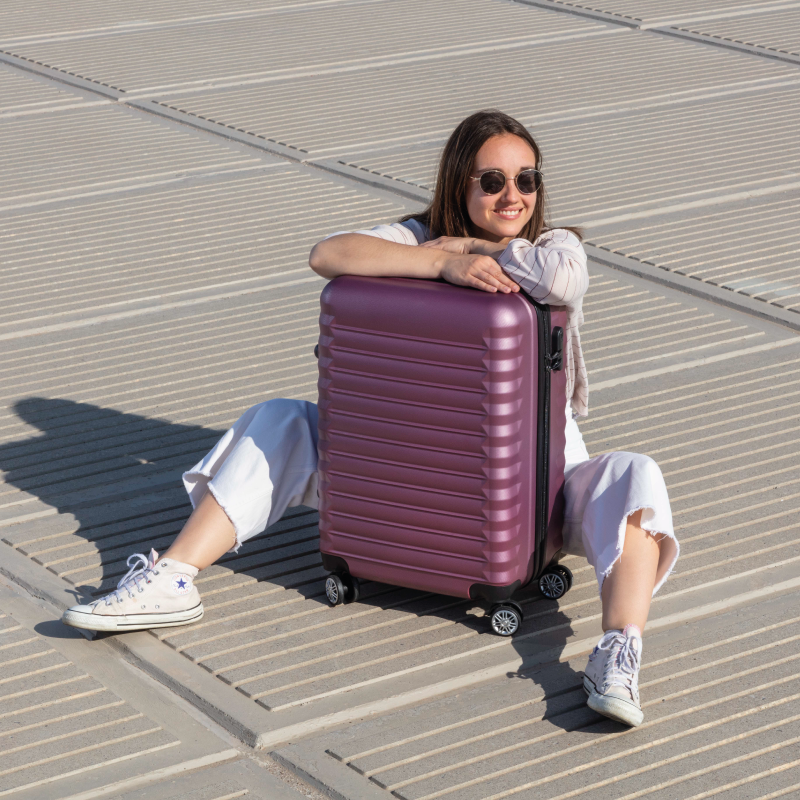 Juego de maletas 3 piezas (53/63cm + Neceser) Numada Upfly Burdeos - Imagen 8