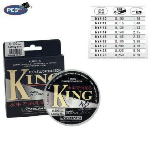 FLUOROCARBONO DE PESCAR KING DE COLMIC