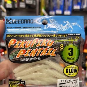 SEÑUELO GEECRACK PIKU PIKU PINTAIL 3.0 #S311 WHITE PEARL GLOW «SPINNING»