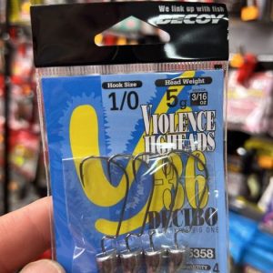 CABEZAS JIG DECOY VILENCE JIGHEADS VJ-36 de 5GR «VINILOS»