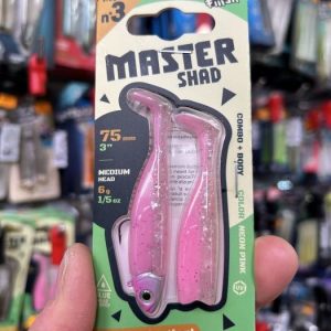 FIIISH MASTER SHAD Nº3 COMBO + BODY 75MM 6GR NEON PINK «ROCKFISHING»