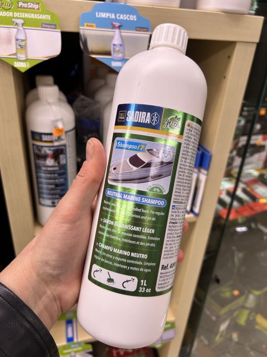 CHAMPÚ MARINO NEUTRO 1L SADIRA REF.4091 «CUIDADO EMBARCACIONES/MOTORES «