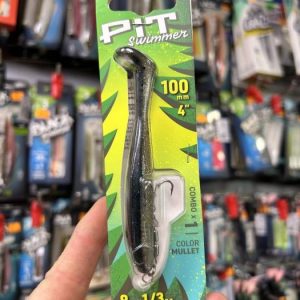 VINILO FIIISH PIT SWIMMER Nº4 100MM 9GR COLOR KHAKI «SPINNING»