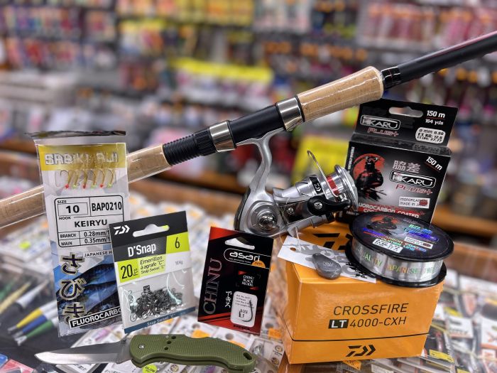 EQUIPO DE FONDO MEDIO + ACCESORIOS «FONDO MEDIO / CORCHO SARGO»