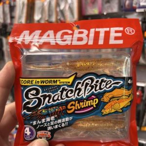VINILO SNATCHBITE SHRIMP 4″ de MAGBITE #04  «SPINNING / DARTING»