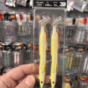 COMBO YKR HAPPY EEL 100mm 15GR YELLOW TIGER “SPINNING”