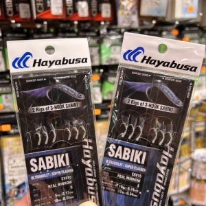 PACK DE 2 SABIKIS dobles HAYABUSA EX015 REAL MINNNOW » CHICHARRERAS / PLUMAS»