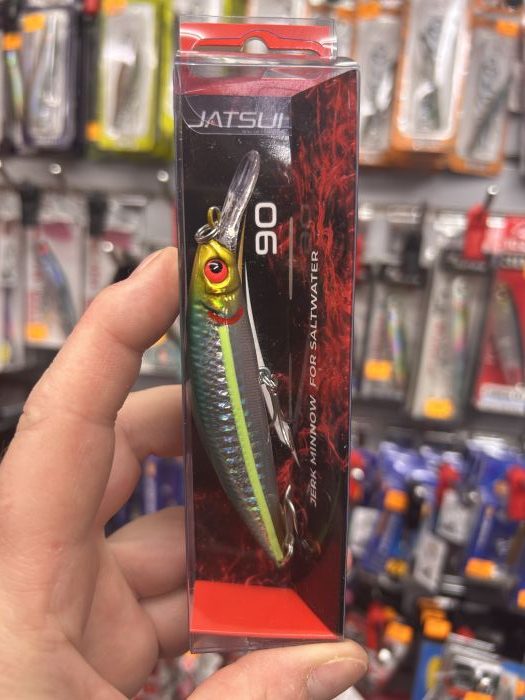 SEÑUELO JATSUI SLICKER ZERKA 90MM 27GR SINKING #03 GREEN SHAD «SPINNING» - Imagen 2