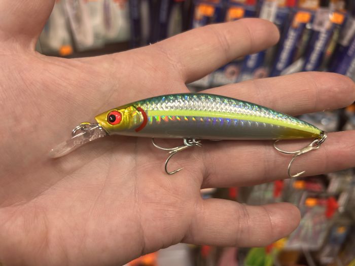 SEÑUELO JATSUI SLICKER ZERKA 90MM 27GR SINKING #03 GREEN SHAD «SPINNING» - Imagen 3
