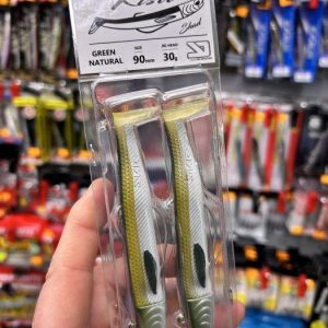 Blister combo YKR KISU SHAD 90mm 30gr GREEN NATURAL «SPINNING»