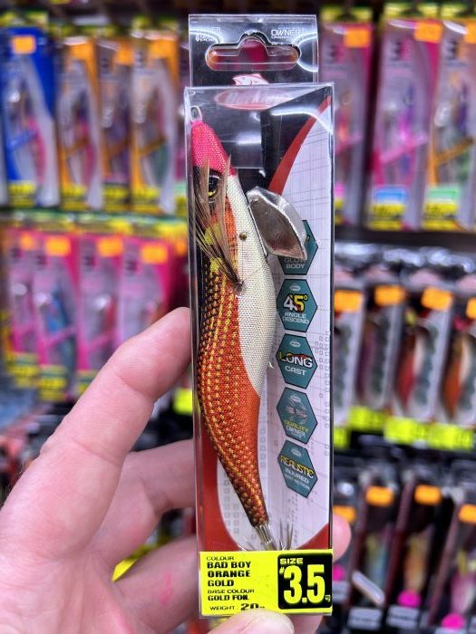 SEÑUELO BERKLEY EGI MASTER 3.5 20GR BAD BOY ORANGE GOLD «EGING»