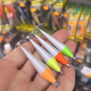 PACK de 4 POTERAS ARTESANAS HILO COLORES FLUOR 6CM «EGING / CALAMAR»