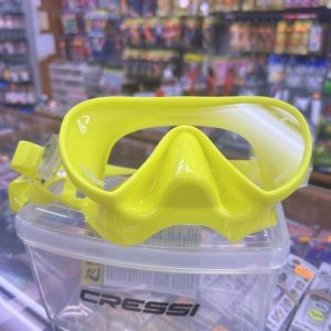 GAFAS DE BUCEO CRESSI MOD. ACQUARELLA AMARILLA «MASCARA ADULT SIZE»