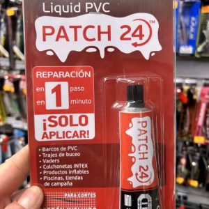 PATCH 24 · LIQUID PVC · REPARACION DE PINCHAZOS Y CORTES PVC 25ML «ADHESIVO»»