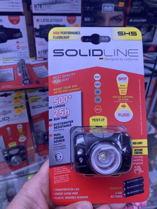 LINTERNA FRONTAD LEDLENSER SOLIDLINE SH5 «500 LUMENS» - Imagen 2