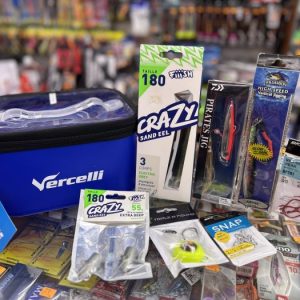 KIT PESCA VERTICAL CAJA + SEÑUELOS + ACCESORIOS «EMBARCACIÓN»