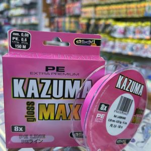 TRENZADO ASARI 8X KAZUMA GLOSS MAX 0,08mm PE 0,6 – 6,82KG «MULTIFILAMENTO 150M»