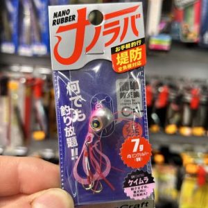 MAJOR CRAFT JIGHEAD NANO RUBBER 7GR #5 PINK SILVER UV «ROCKFISHING»