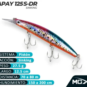Señuelo MGX Apay 125SDR FLASH RAINBOW SARDINE