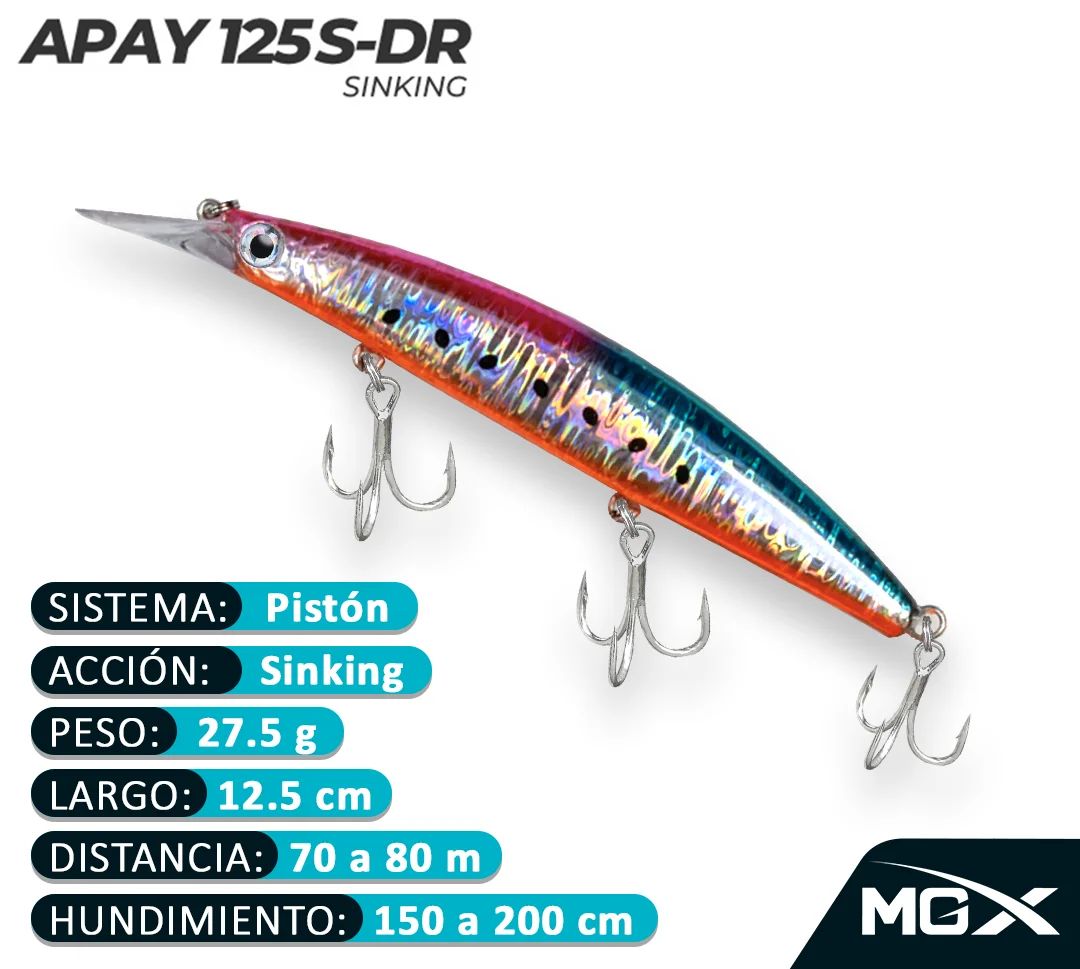 Señuelo MGX Apay 125SDR FLASH RAINBOW SARDINE - Imagen 2