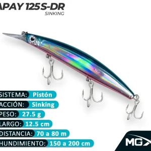 Señuelo MGX Apay 125SDR PLATINUM BELLY