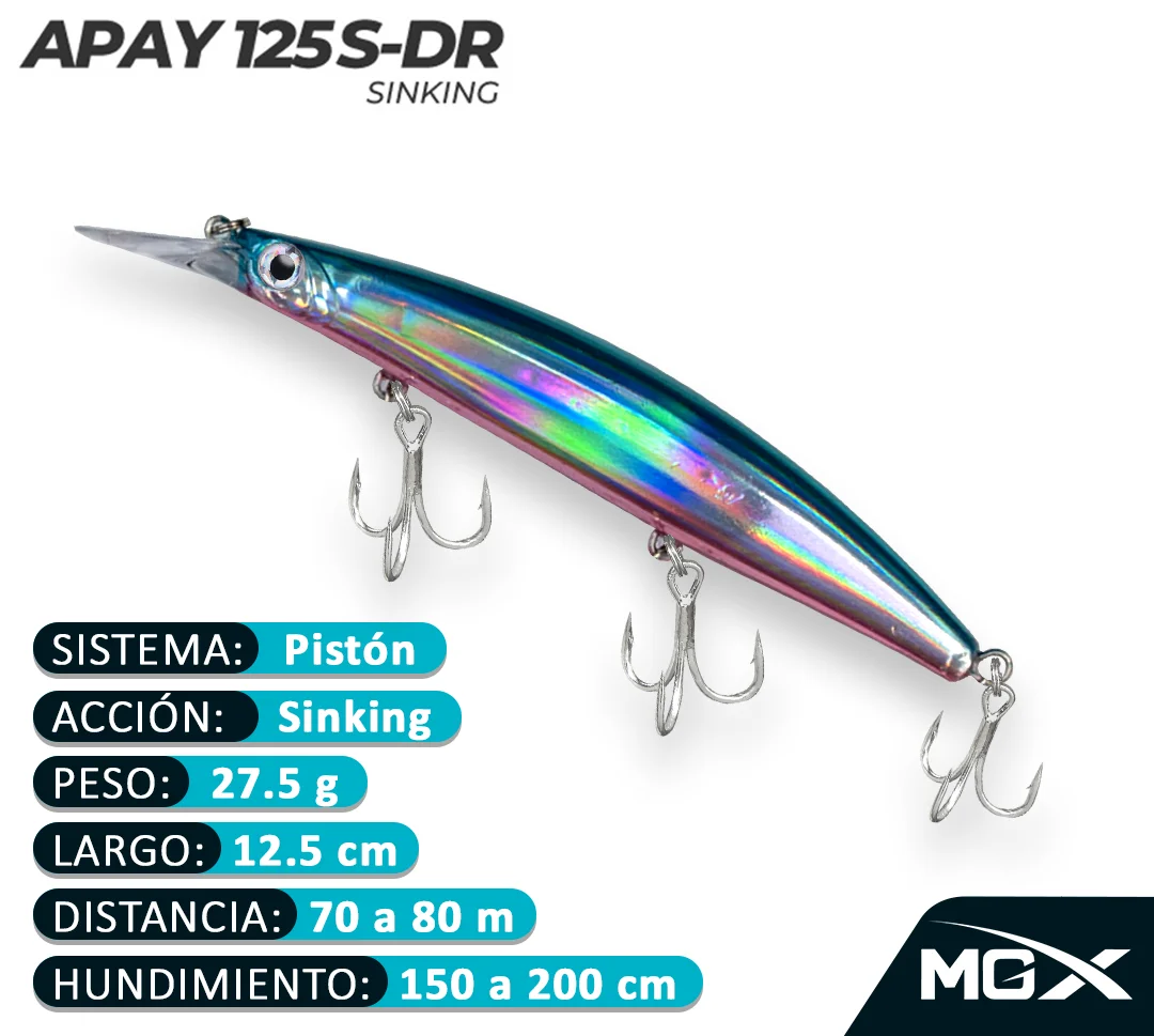 Señuelo MGX Apay 125SDR PLATINUM BELLY - Imagen 3