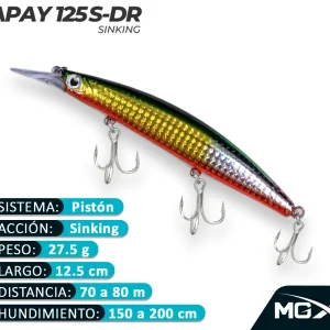 Señuelo MGX Apay 125SDR GREEN LAGOON