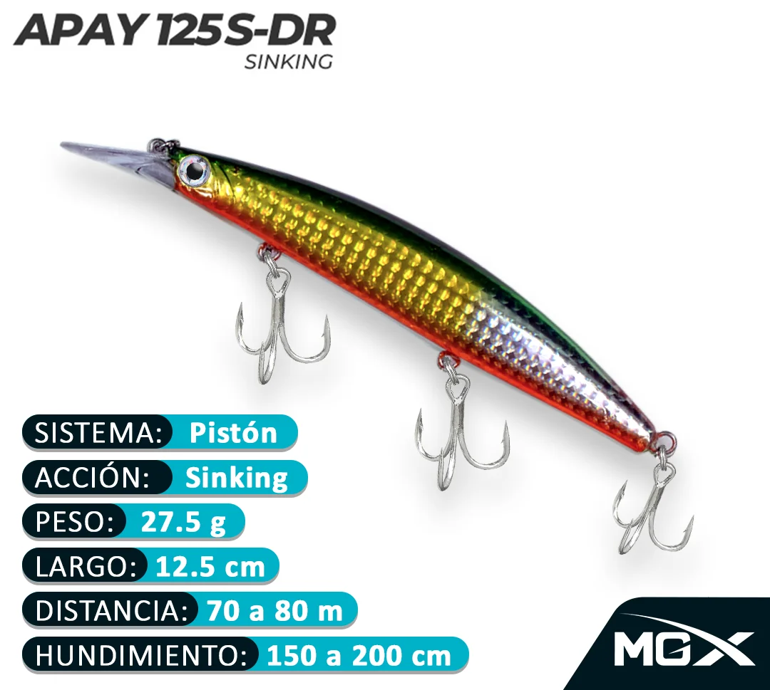 Señuelo MGX Apay 125SDR GREEN LAGOON